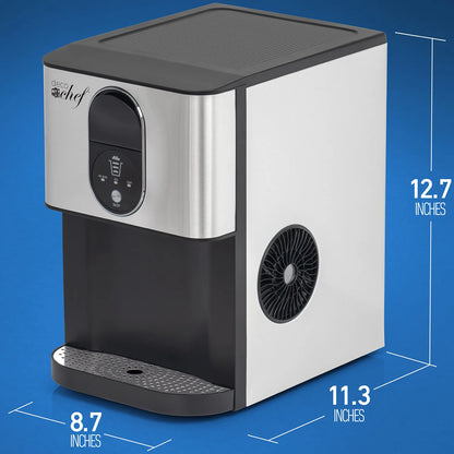 46LB Self Dispensing Nugget Ice Maker, Countertop, Makes 1.8LB per Hour