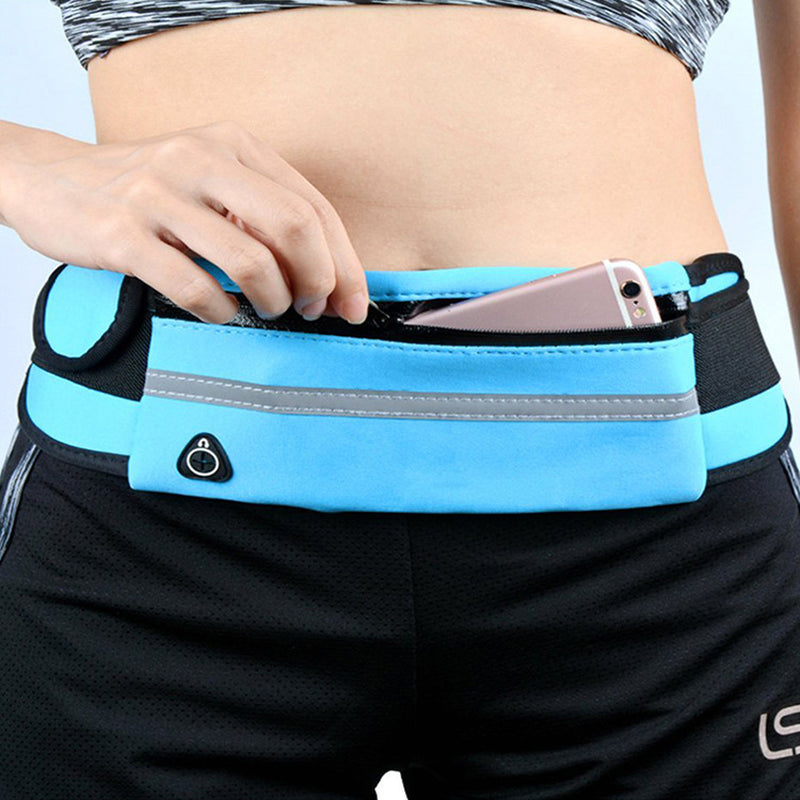 Fitness Waist Bag with Pocket Slim Running Jogging Belt Fanny Pack Bag for Hiking Cycling Workout Sports Gym